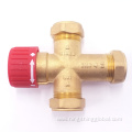 Brass thermostatic mixing valve
